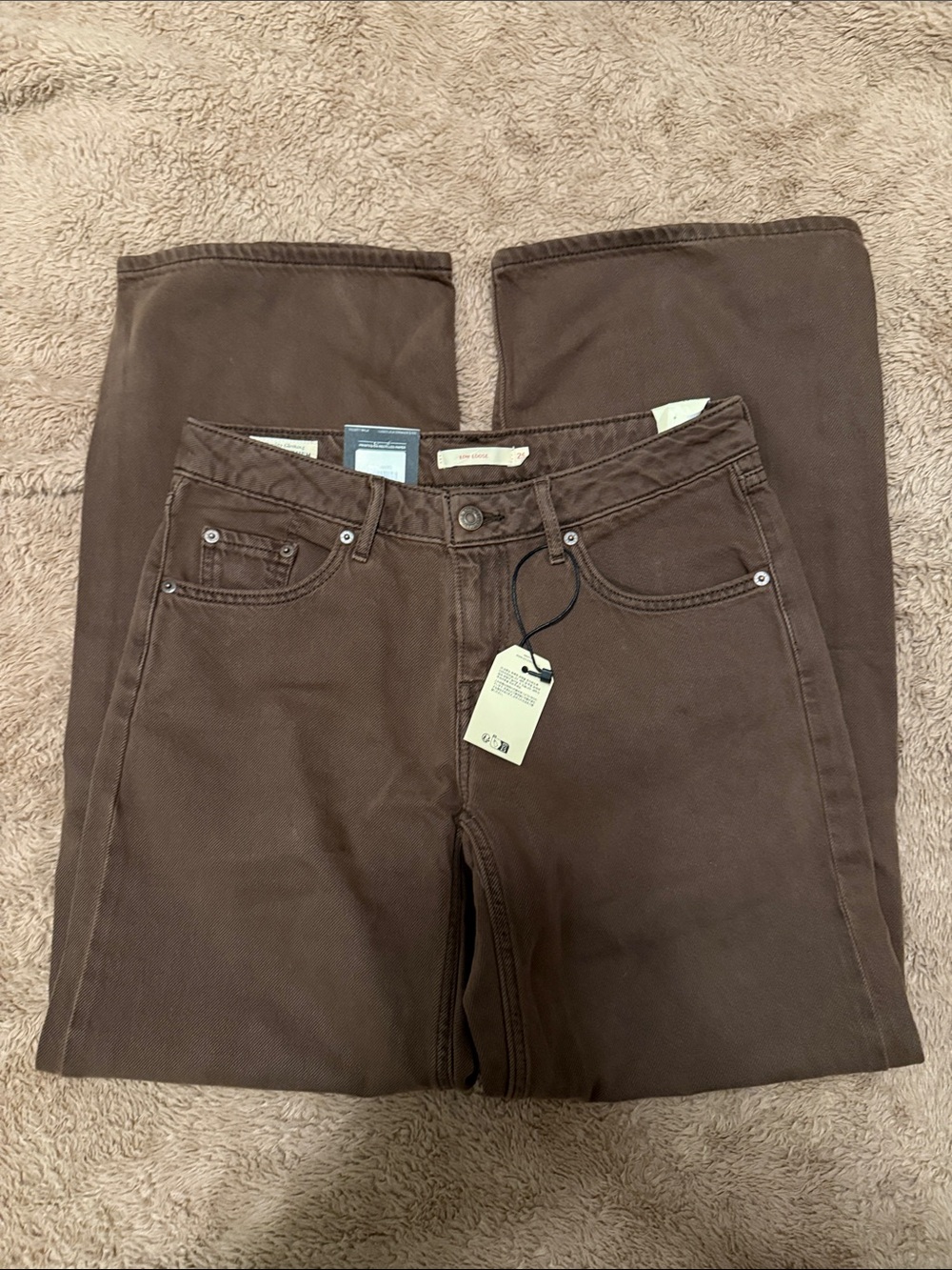 Levi's Chocolate Brown Straight Jeans
